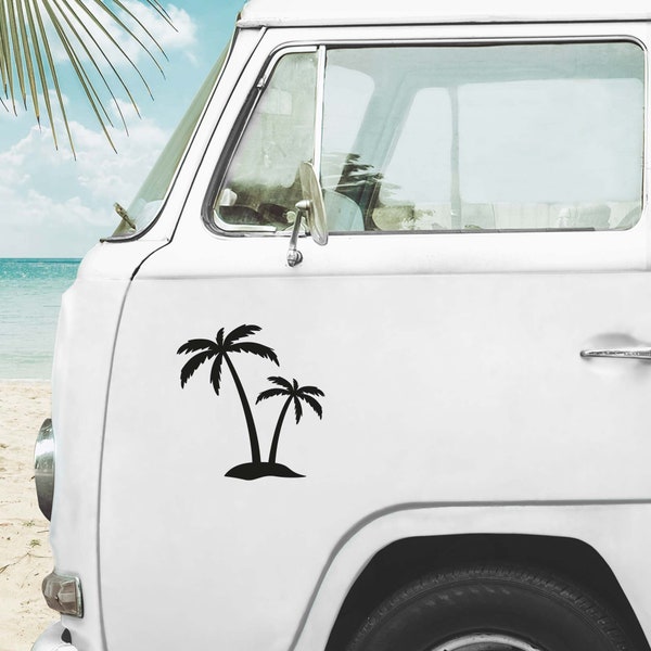 Camper sticker, Van sticker, Caravan stickers, Rv decal, Van decal, Palm tree sticker, Camper decal, Beach car decal, Tropical decal