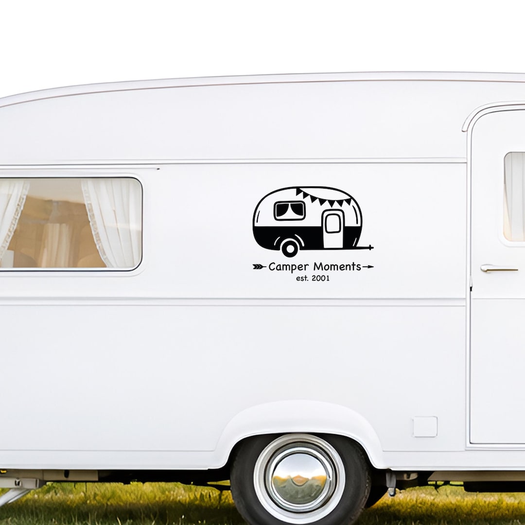 Sticker Over Computer Campera Personalized Camper Decals, Campsite Stickers, Motorhome Stickers ...
