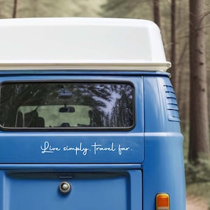 Gepersonaliseerde camperstickers, stickers bestelwagen, sticker aangepaste camper, gepersonaliseerde sticker naam camper, caravanvinyl