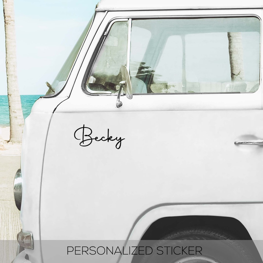 Custom Car Sticker Car Name Stickers Car Name Decals Etsy