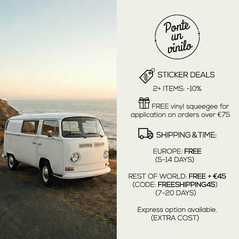 Loading Sticker Gift Camper Stickers, Van Stickers, Surf Beach Circle Decal, Palm Tree ...