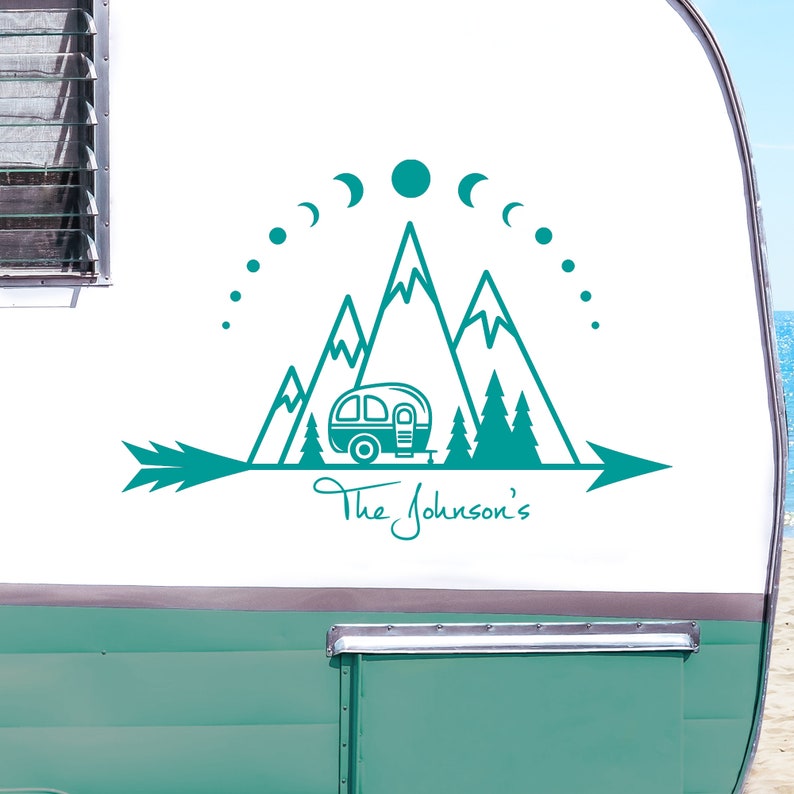 Custom Camper Decal Personalized Caravan Stickers Custom Rv Etsy