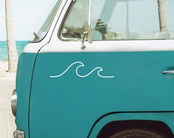 Adesivo In Vinile "Surf's Up" Per Furgoni E Auto - Decalcomania Personalizzabile, Vari Colori, Made In UK