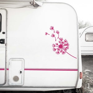 Camper stickers, Van stickers, Caravan sticker, Van decal, Dandelion car decal, Flower car stickers, Rv decals, Cute car stickers, Motorhome