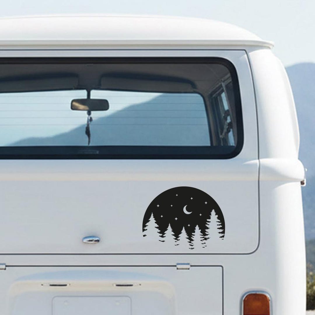 Camper Stickers, Van Stickers, Forest Vinyl Decal for RV, Camper Van ...