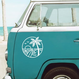 Surf Stickers, Camper Stickers, Van Stickers, Surf Car Decal, Beach Car Decal, RV Decals, Van Life Decals, Car Stickers, Surfer Gifts