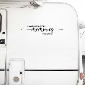 Personalized Camper Decal, Custom Van Sticker, RV Quote Decal, Trailer Decals, Camping Vinyl Sticker, Custom Camper Gift, Motorhome Decals