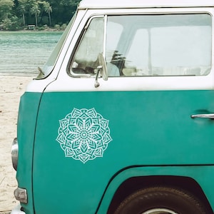 Mandala Car Sticker: Boho RV Camper Van Decal