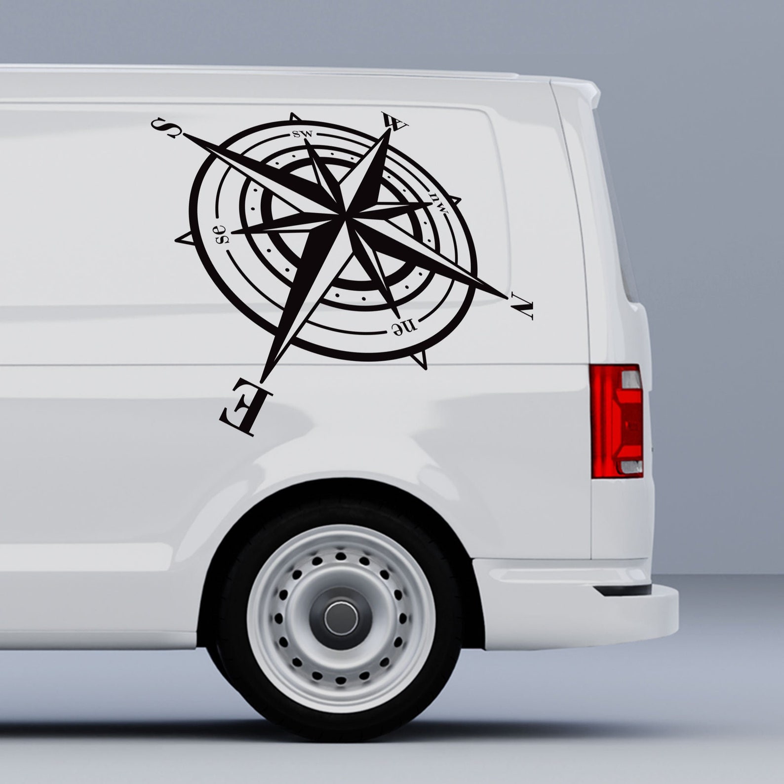 Kompasroos Sticker sticker vinyl voor camper auto caravan Etsy