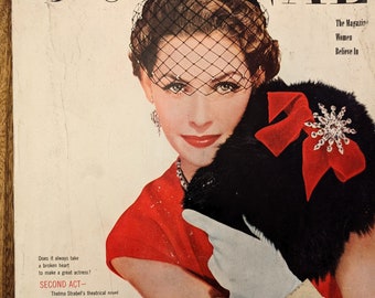 1952, Ladies Home Journal, Vintage Magazine, Vintage Photography, Mid Century Gift, Old Hollywood, Vintage Kitchen, Vintage Home Decor