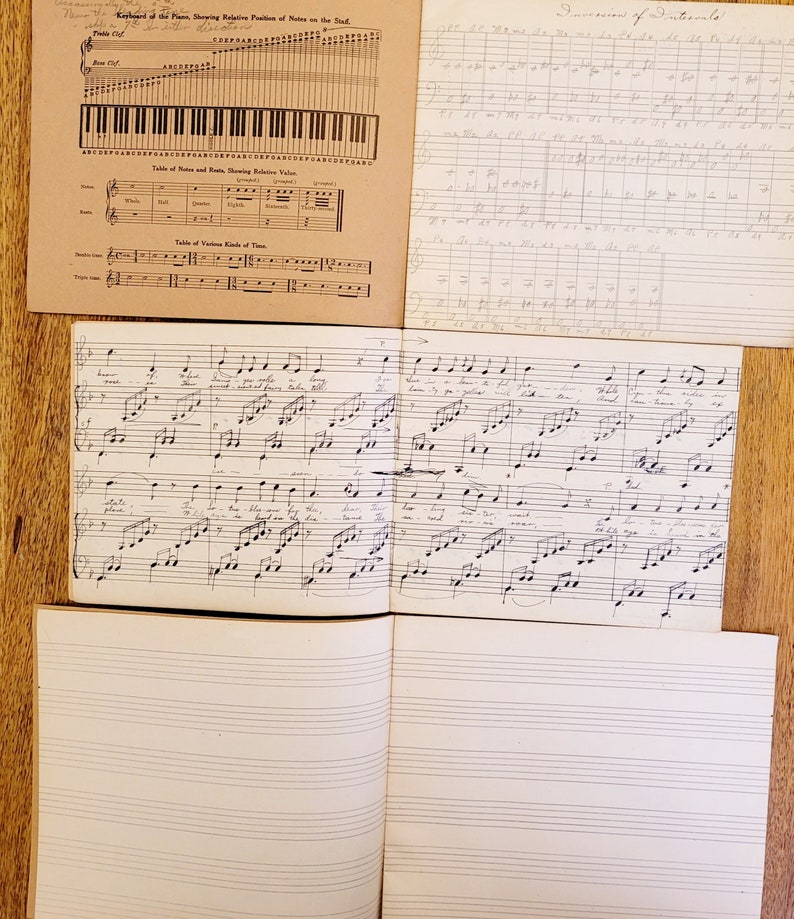 1920s, THREE, Vintage Music, Note Books, Vintage Music Collectors ...