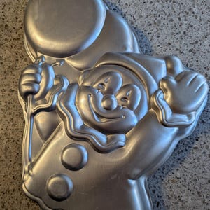 1982, Unused, Cake Pan, Wilton Circus Clown Pan, Large, 12&quot;x15&quot; Vintage Kitchen, Vintage Children&#39;s Gift, Birthday Cake, Vintage Metal Pan
