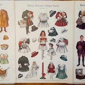 Antique Lithograph Doll - Etsy