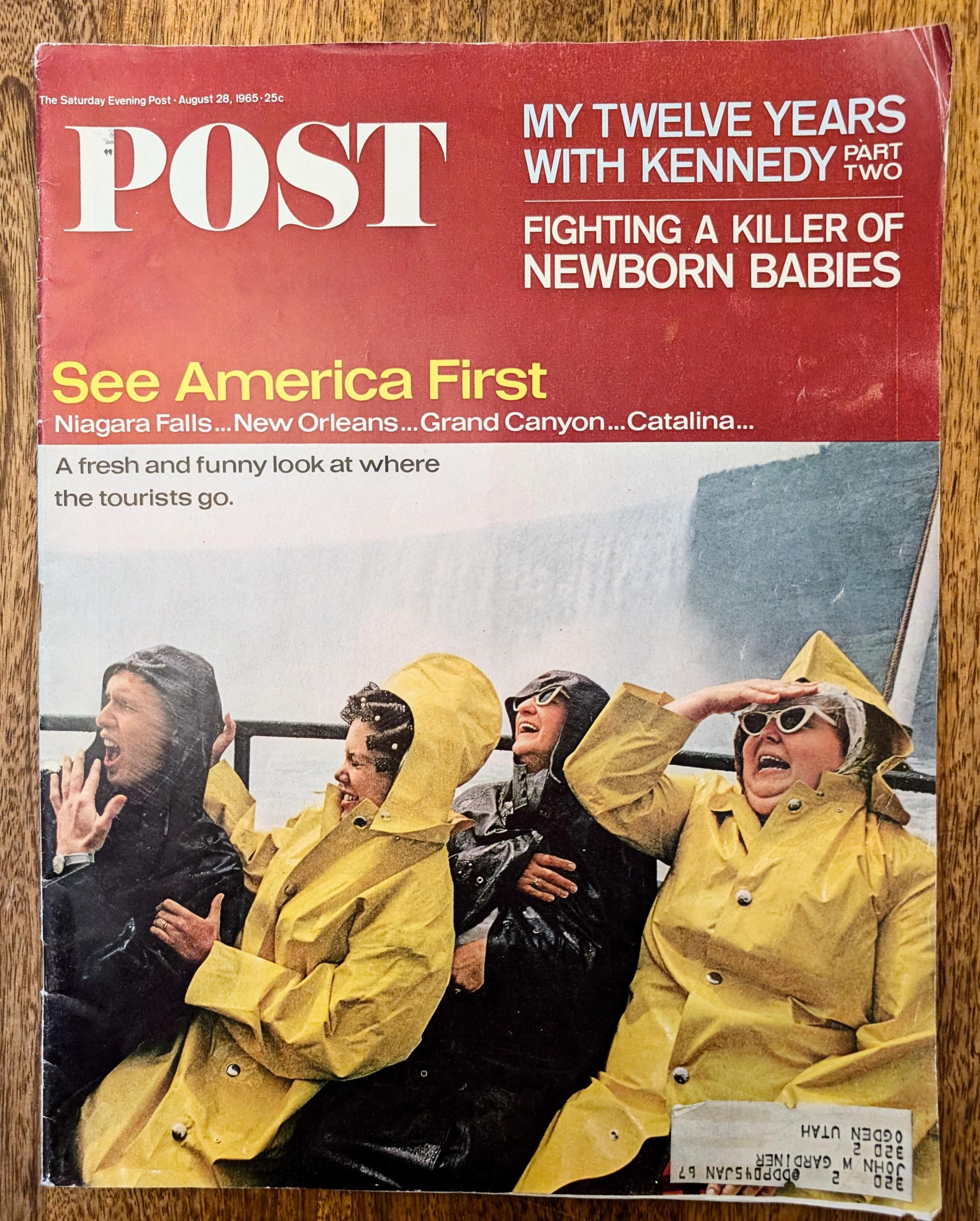 The Saturday Evening Post 1960年 Kennedy 1965 Saturday Evening Post Magazine, Kennedy, Travel Photography