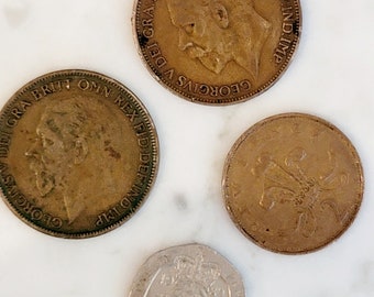 イギリス 20ペンス硬貨、1982年～2000年、イングランド王冠ローズ