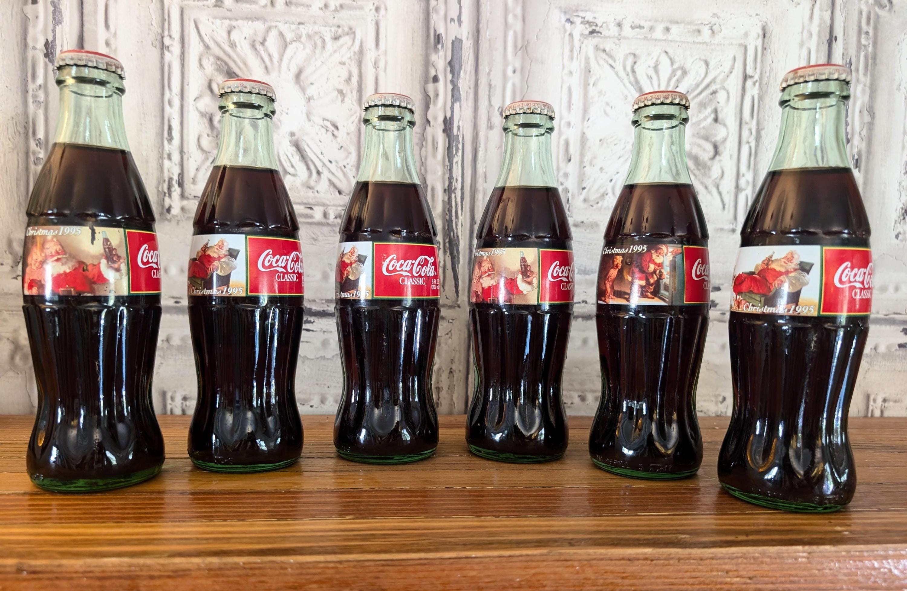 1995 Christmas Coke Bottles - Etsy