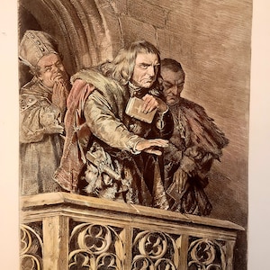 1887, impression d'art ancienne, gravure vintage, Richard III, Londres antique, collectionneurs de théâtre vintage, européen vintage, Shakespeare, victorien