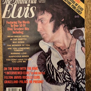1978, The Immortal Elvis, Vintage Magazine, Vintage Photography, The King, Vintage Music Gift, Elvis Collectors, 1970s Nostalgia, 50 Pages