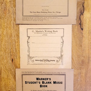 1920s, THREE, Vintage Music, Note Books, Vintage Music Collectors ...
