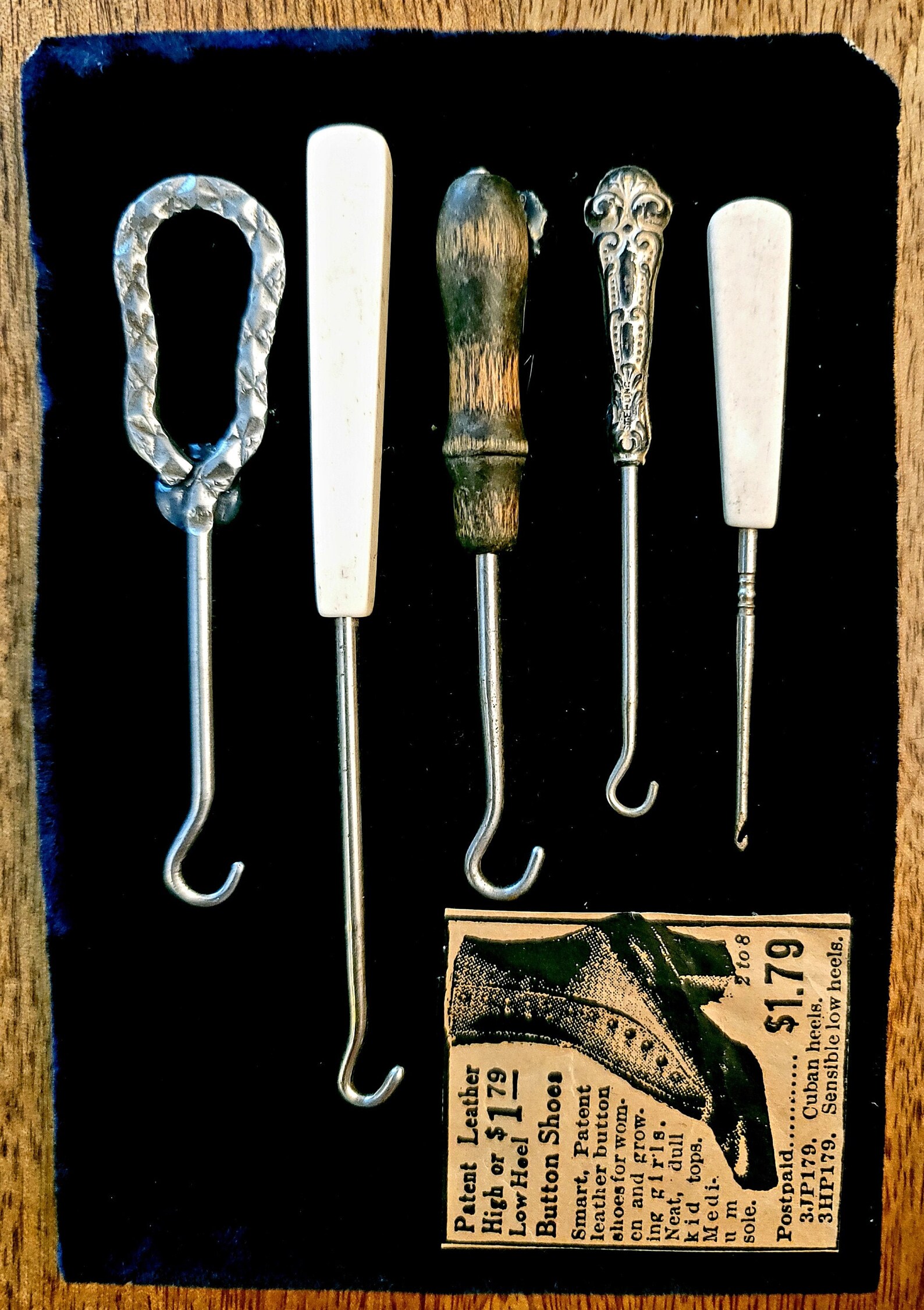 Victorian Shoe Button and Corset Hooks Display Collection of Etsy