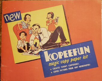1948, Vintage Children's Book, Vintage Toys & Games, Children's Arts and Craft, Kopeefun, Antique Book Collectors Gift