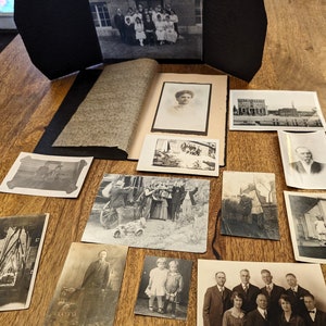 1900 to 1915, Collection of 13, Original Antique Photography, Black and White Portraits, Victorian Home Collector, Vintage Photography