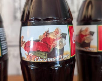 6個入り、1995年ヴィンテージ、コカ・コーラ、クリスマスボトル