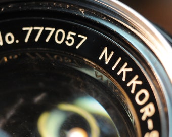Metal Four 7's Serial Vintage Nikon 50 mm F1.4 for Luck