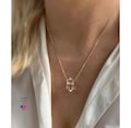 Clear Quartz 14kt Gold Filled Necklace, Delicate Clear Quartz Pendant, Crystal Jewelry, April Birthstone Necklace, Minimalist Jewelry