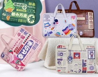 Cute Tablet PC & Laptop bag / Japanese Lettering Laptop Protective Bag