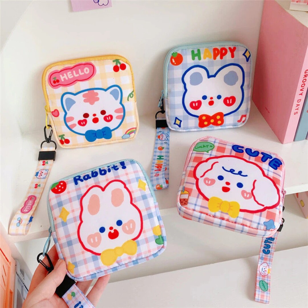 Cute Cosmetic Bag / Kawaii Makeup Pouch for Girls / Tampon or - Etsy
