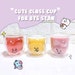 BTS BT21 K-Pop Korean Characters Inspired Cute Double-layered Glass Cup 