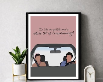 The OC Print: Seth & Summer Calligraphy Illustration