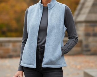 Women Alpaca Zip Vest Bucksport