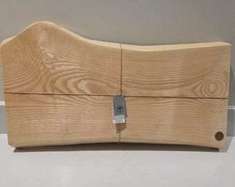 Live Edge Ash Serving Board, Rustic English Ash Charcuterie, Handmade UK