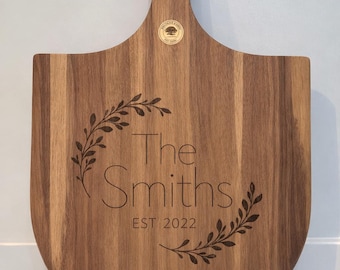 Personalised Acacia Wood Pizza Peel | Custom Engraved Pizza Board, Gift for Dad