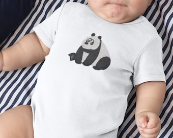 Panda bodysuit baby, baby bodysuit, onesies for babies girl, onesies for babies boy, panda baby grow