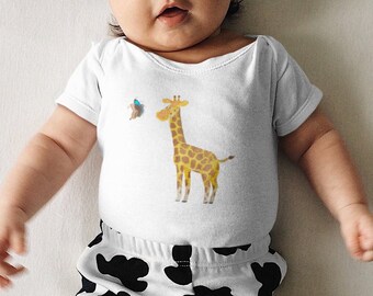 Giraffe bodysuit baby, baby giraffe, onesies for babies girl, onesies for babies boy, babygrow
