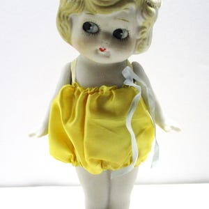 Vintage Porcelain Japan Bisque Flapper Side Eyed Kewpie Doll