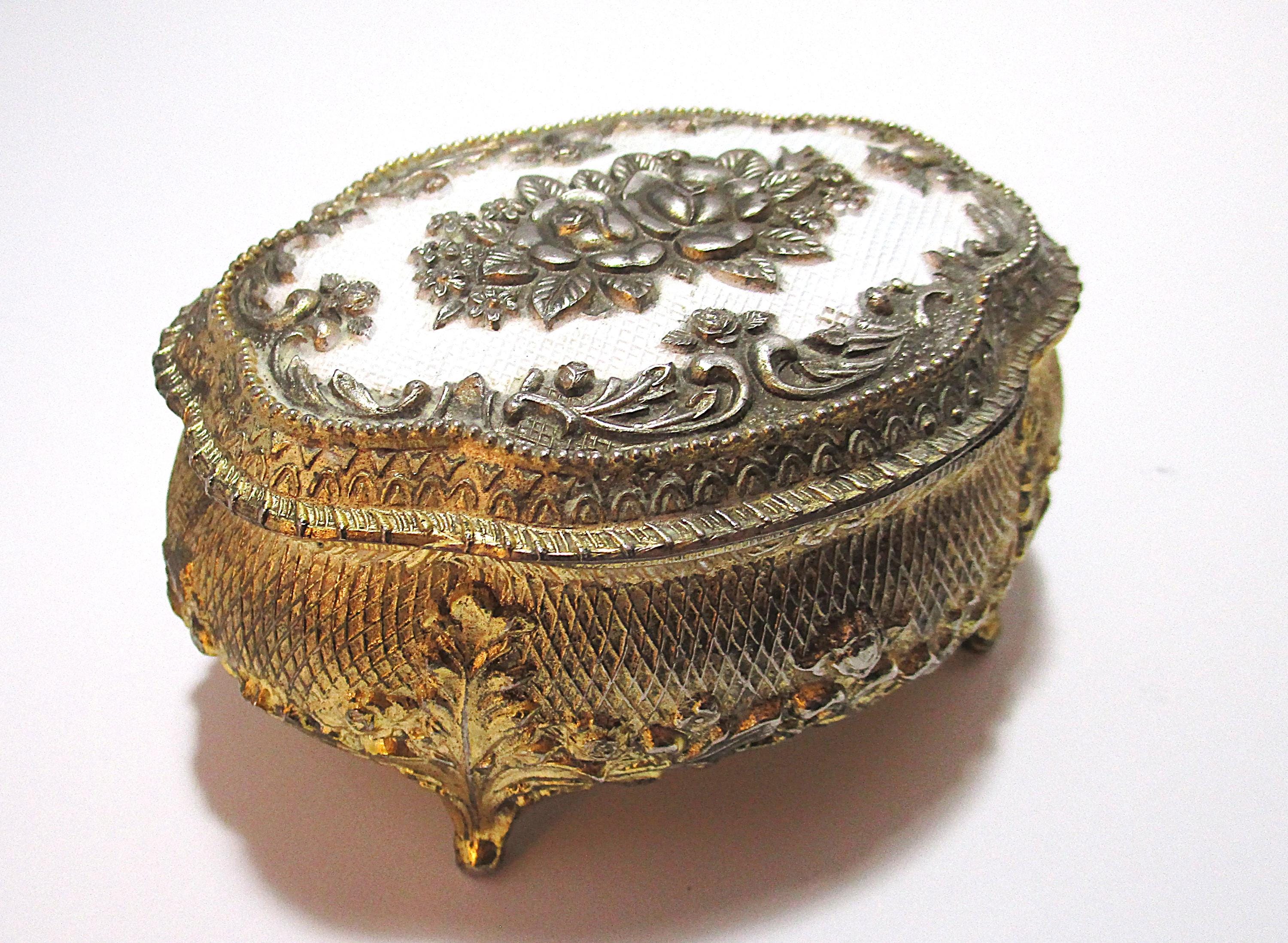 Trinket Box Victorian Gold - Etsy