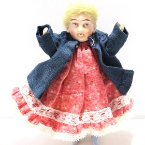 Antique Victorian Porcelain Bisque Germany Doll Original Clothing C. 1880