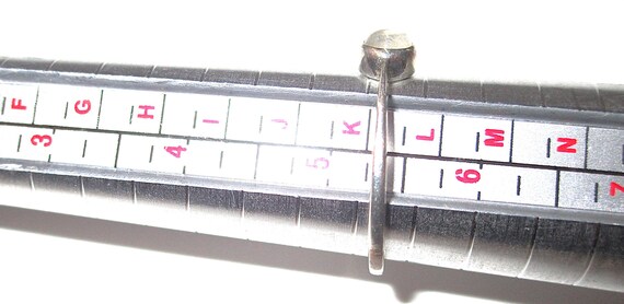 Vintage Sterling Silver Moonstone Stackable Ring … - image 7