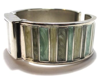 Vintage AVON Watery Colors Women's Cuff Watch Design