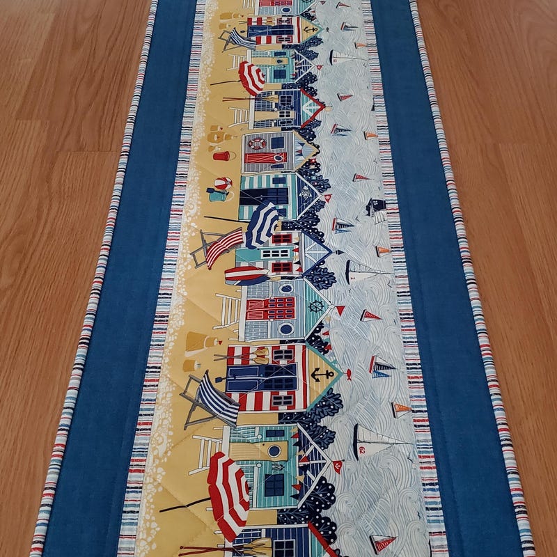 Summer Sailboat Quilted Table Runner GFTONT297 main image 0