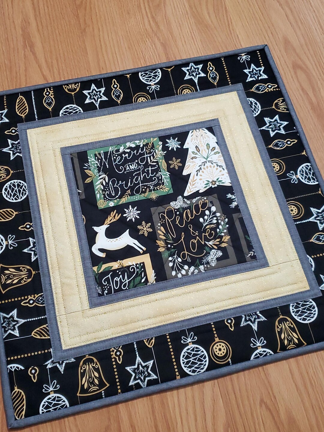 Christmas Classics Quilted Table Topper NCU0NTD305 main image 1