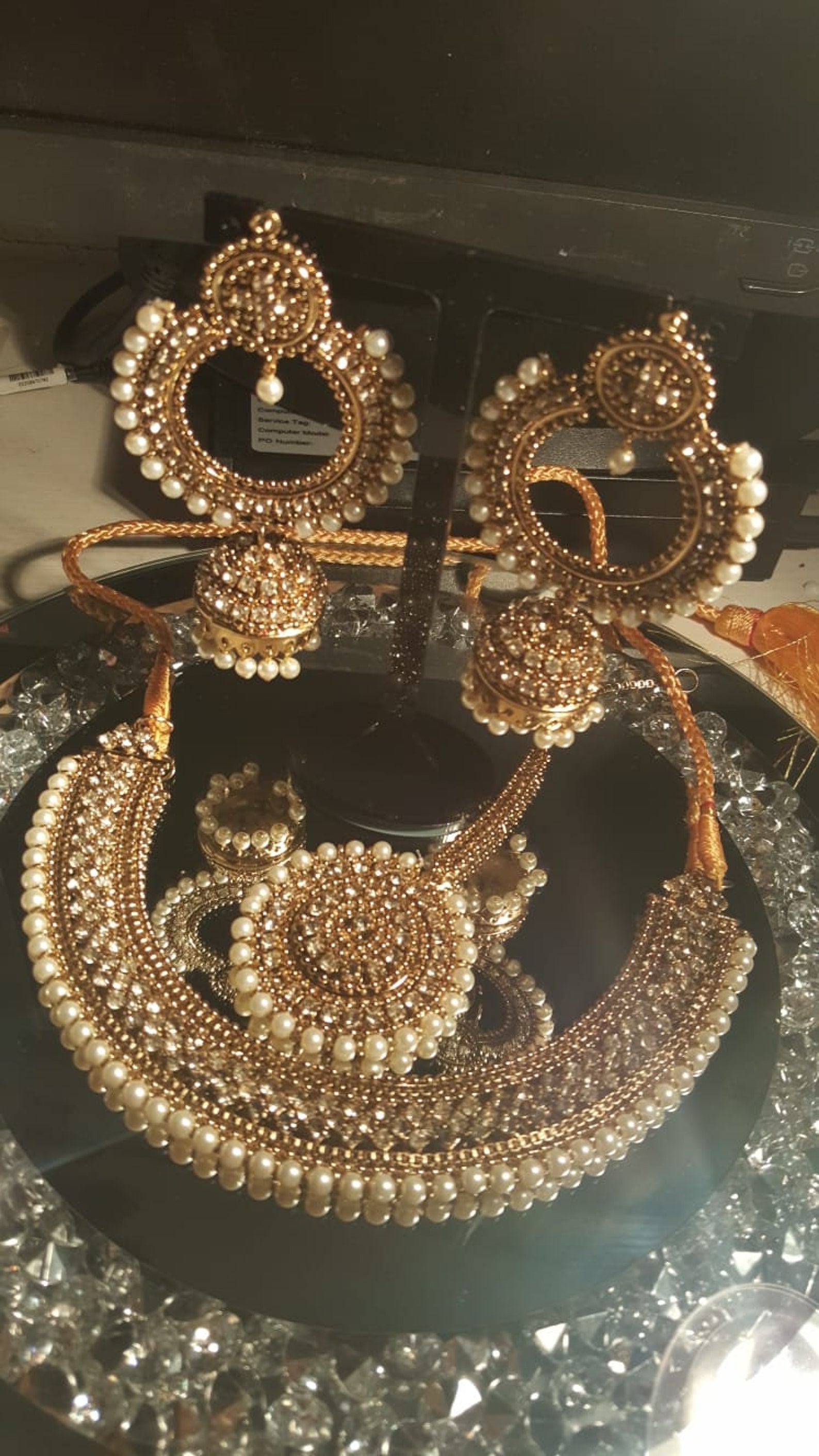 Stunning Asian Jewellery set in Gold Etsy