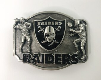 raiders belt buckle