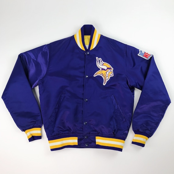 VTG NFL Minnesota Vikings Starter Satin Starter Ne