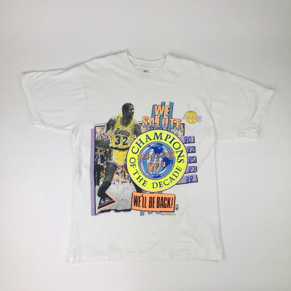 VTG NBA LA Los Angeles Lakers Magic Johnson Tee Sh