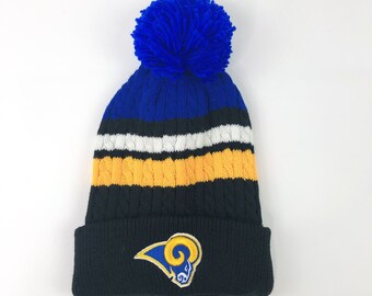 NFL Los Angeles Rams Pom Pom Beanie | Etsy